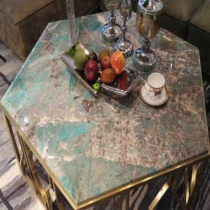 Set di Tavoli da Pranzo e Caffè in Marmo Naturale Personalizzato, <span class=keywords><strong>Arredamento</strong></span> in Pietra per <span class=keywords><strong>Cucina</strong></span> e <span class=keywords><strong>Soggiorno</strong></span>, Piastrelle in Marmo - Product Image 5