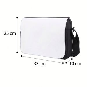 Bolsa de Mensajero de Poliéster Transpirable y Ecológica para Sublimación, Funda para Portátil, Bolsa de Hombro, Transferencia Térmica Promocional - Product Image 2