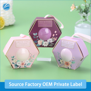 Vente en gros OEM Coffret cadeau de spa bio et naturel pour aromathérapie Bain moussant de marque privée pour bombes à bulles Bain pétillant - Product Image 2