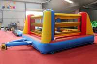 WINSUN Ring de Boxeo Inflable para Niños y Adultos Pequeños - Material de PVC, Certificado CE, Libre de Plomo, Resistente al Fuego e Impermeable, Capacidad de 200 kg, Personalizable