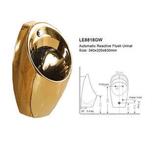 ห้องน้ำเซรามิกผนังแขวนเซ็นเซอร์ปัสสาวะหม้อดับกลิ่นสำหรับการใช้งานชาย - Product Image 6