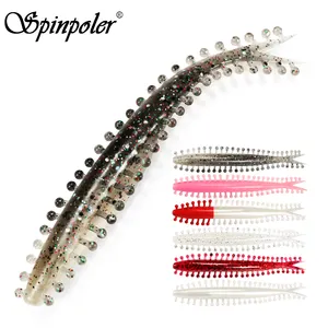 Spinpoler diseño de cola dividida cebos suaves con tentáculos 12cm 7,5g señuelo de pesca Swimbait gusano aparejos de pesca de agua dulce