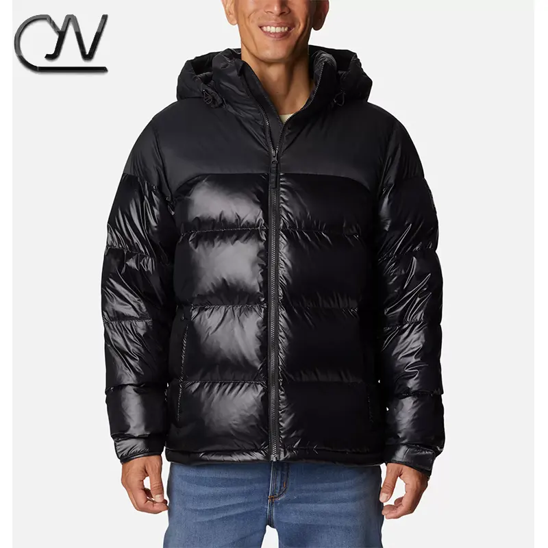 2023 Fall Black Puffer Jacket Brand Clothing Lote De Ropa Al Por Mayor Stylish Padded Winter Mens Down Jacket