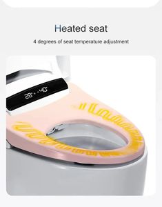 Moda japonesa Sensor automático Flush Banheiro One Piece Intelligent wc Commodo inteligente vaso sanitário bidê tigela - Product Image 6