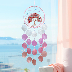 Decoración Colgante de Interior con Árbol de la Vida de Cristal, Estilo Bohemio Moderno Minimalista, Hecho a Mano y con Acabado Arenado, para Dropshipping - Product Image 3