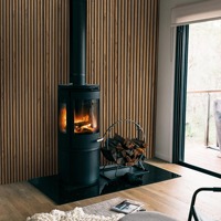 Pour panneau mural acoustique décoratif d'intérieur moderne certifié FSC jaune noir MDF technique placage de bois flûte à lattes en bois pour Ho