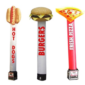 2020 Hot Anka không khí loại vũ công quảng cáo giá rẻ <span class=keywords><strong>Inflatable</strong></span> bánh pizza, bánh hamburger vũ công không khí - Product Image 1