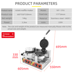 Bánh máy bỉ <span class=keywords><strong>waffle</strong></span> <span class=keywords><strong>maker</strong></span> đôi tấm vòng <span class=keywords><strong>waffle</strong></span> máy - Product Image 4