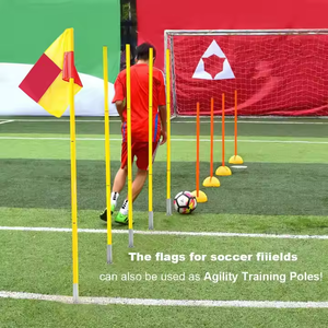 Mástiles de Bandera de Fútbol Wesure Safety de 1m, 1.5m y 1.8m con Bolsa de Almacenamiento, Accesorios de Entrenamiento de Fútbol - Product Image 3