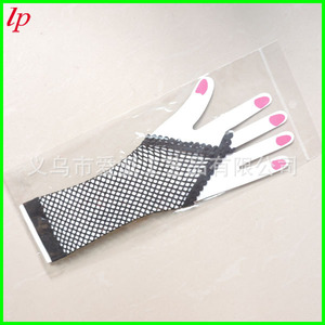 LPCG013 Long <b>Fishnet</b> Gloves Red Black White Rose Red Polyester Spandex Bridal Party Wear Summer Adult - Product Image 3