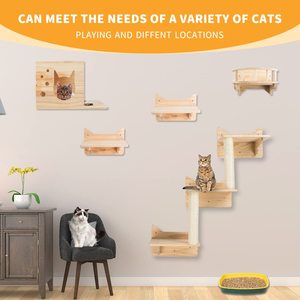 Muebles <span class=keywords><strong>para</strong></span> Gatos Montados en la Pared, Estantes <span class=keywords><strong>para</strong></span> Gatos <span class=keywords><strong>para</strong></span> Escalar en la Pared, Hamaca Colgante <span class=keywords><strong>para</strong></span> Gatos, Gimnasio <span class=keywords><strong>para</strong></span> Gatos - Product Image 3