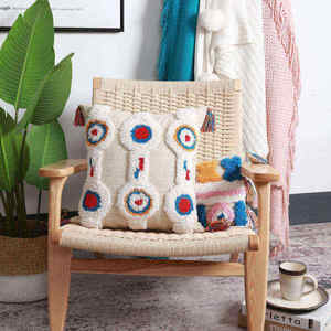 Innermor Bohemian <span class=keywords><strong>Style</strong></span> Tufted Handmade Travesseiro Capa de Almofada Marroquina para Sofá-cama para Casa ou Hotel Uso Par - Product Image 5