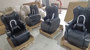Sièges de capitaine universels en cuir de luxe pour Sprinter Van, avec massage et ventilation, fauteuil pivotant compatible Vito pour véhicule professionnel - Product Image 3