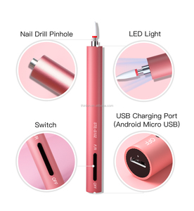 Lime à ongles sans fil rechargeable STE102 avec lumière LED, outils à ongles en acrylique sans fil, forme de stylo, soin des ongles des doigts et des orteils, salon de manucure - Product Image 6