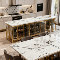 Pabrik Cina Harga Rendah Penjualan Langsung Custom Calacatte Putih Slab Besar Modern Untuk Hotel Kuarsa Buatan Ketebalan 18mm/20mm/30mm