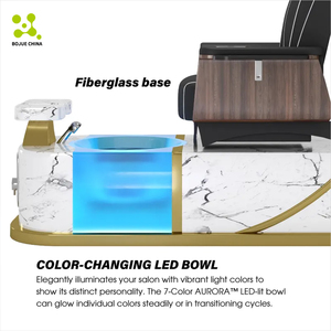 Sillón <span class=keywords><strong>de</strong></span> Pedicura <span class=keywords><strong>de</strong></span> Lujo para Salón <span class=keywords><strong>de</strong></span> Uñas, con Masaje Eléctrico y Bomba <span class=keywords><strong>de</strong></span> Drenaje, Modelo 'The King's Throne' - Product Image 3