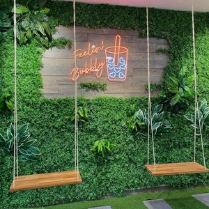 Panel de Setos Artificiales de Boj para Pared Vertical, Follaje Mixto para Decoración de Fondo de Cafeterías, Restaurantes y Tiendas, Paisajismo Comercial - Product Image 1