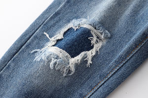 Pantalones Vaqueros de Mezclilla para Bebés, Diseño Europeo, Estilo Desgastado, Unisex, Primavera-Otoño, Nuevos Jeans de Algodón para Niñas y Niños - Product Image 6