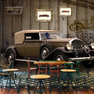 <span class=keywords><strong>Papier</strong></span> <span class=keywords><strong>peint</strong></span> d'impression numérique murale de fond de <span class=keywords><strong>voiture</strong></span> américaine rétro <span class=keywords><strong>3D</strong></span> - Product Image 2