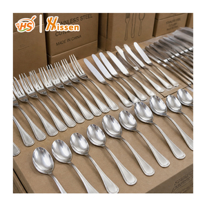 Couverts en acier inoxydable, ustensiles de cuisine en gros, stock de liquidation Honduras, fourchettes et cuillères assorties, 40HQ pour importateurs - Product Image 1