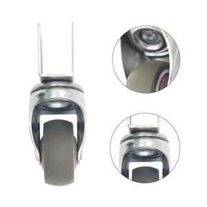 Roulettes pivotantes transparentes en PU à vente chaude, roulettes de déplacement de meubles en TPE - Product Image 6