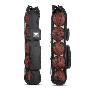 Ağır basketbol çantaları voleybol futbol örgü ekipmanları topu çanta omuz askısı tasarımı ile antrenör için