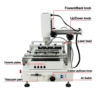 Station de retravail BGA LY R690 V.3, 3 zones, stations de soudage, écran tactile à air chaud avec pointeur laser, 4300W, prise EU