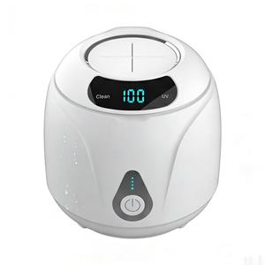 Limpiador Dental Ultrasónico Doméstico de 45Khz con Lámparas UV para Limpieza Profunda de Dentaduras Postizas, Aparatos Ortodóncicos y Retenedores - Product Image 1