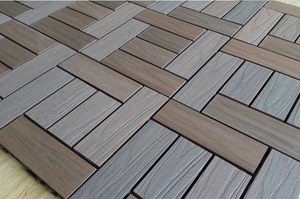 WPC Co-Đùn Gạch Nhựa Tổng Hợp Gỗ Vỉa Hè Gạch Lát Sàn Ngoài Trời Dễ Dàng Cài Đặt Lồng Vào Nhau Gạch - Product Image 5