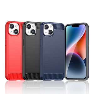 Per Apple <span class=keywords><strong>iPhone</strong></span> <span class=keywords><strong>14</strong></span> <span class=keywords><strong>Plus</strong></span> <span class=keywords><strong>nero</strong></span> Anti-impronte digitali spazzolato custodia del telefono per <span class=keywords><strong>iPhone</strong></span> <span class=keywords><strong>14</strong></span> morbido 1.8mm TPU guscio del telefono per <span class=keywords><strong>iPhone</strong></span> 13 12 11 - Product Image 5