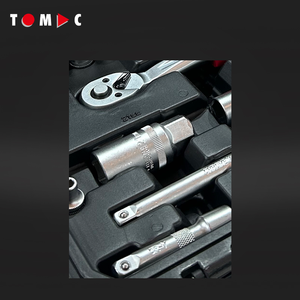 مجموعة أدوات مقبس محرك CrV 25 TOMAC ، مقابض ألوان ثلاثية ، Caja De Herramientas - Product Image 4