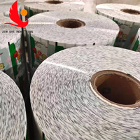Film en rouleau personnalisé JM0987 pour l'emballage automatique des aliments, film composite en nylon pour l'emballage de liquides, de glaçons et de gelées