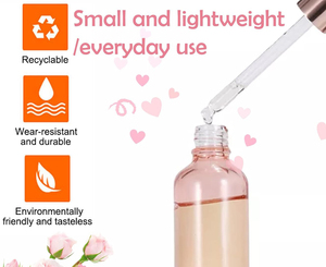 ขวดแก้วเซรั่มสีชมพูทรงกลม ขนาด 2 ออนซ์ 30 มล. 100 มล. พร้อมหัวหยดสีโรสโกลด์ บรรจุภัณฑ์กล่องปั๊มร้อนสำหรับเครื่องสำอาง - Product Image 5