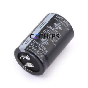 ตัวเก็บประจุแบบอิเล็กโทรไลต์อะลูมิเนียมแบบ Snap-in รุ่น ZCLG821M450SEAAP530L ชนิด Through hole (THT) ขนาด D35xL53 มม. 820uF 20% 450V ระยะขา 10 มม. - Product Image 1
