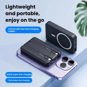 แบตเตอรี่สำรองแม่เหล็กแบบพกพา Original Magnetic ความจุ 5000 mAh 10000 mAh ชาร์จเร็วพิเศษ รองรับการชาร์จไร้สาย สำหรับ iPhone - Product Image 3
