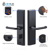 Serrure de porte intelligente RFID en alliage de zinc pour hôtels et appartements, système de gestion gratuit, carte mémoire, WiFi, sans clé
