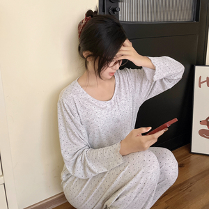 Ensemble de pyjama décontracté en modal pour femmes, nouvelle collection printemps/été, manches longues - Product Image 6