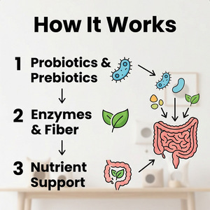 कुत्ते के दस्त राहत, पाचन स्वास्थ्य पूरक - Product Image 2