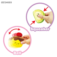 Neugeborenen Montessori Obst- und Gemüsesortier-Spielset mit kognitiver Klassifizierung, Plüschspielzeug mit Sound und individuellem Logo
