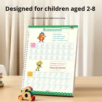 Cahier de calligraphie et de dessin transfrontalier pour enfants, cahier d'apprentissage, entraînement au contrôle du stylo, apprentissage magique