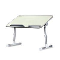 Plateau de lit pour ordinateur portable, plateau de lit avec refroidisseur, support réglable pour ordinateur, bureau de lecture pour le petit déjeuner, promo