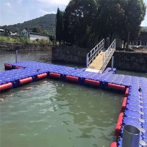 Pontons Flottants en Plastique, Pont Modulaire en Cubes HDPE, Plateforme Flottante pour <span class=keywords><strong>Maison</strong></span> Bateau, Ponton Marin - Product Image 3