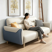 Ensemble de canapés pour salon, canapé moderne en tissu 3 places, canapé de bureau à domicile avec pieds en bois, vente en gros