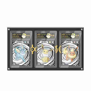 Qiyuan Cultural Pokemoned - <span class=keywords><strong>Caja</strong></span> Sorpresa de Tarjetas Metálicas Coleccionables con Personajes de Entrenadores y Master Ball, Imán para Nevera, Regalos para Fans - Product Image 2