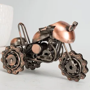 Toptan basit modern demir motosiklet modelleri doğal sanat ve el sanatları hediyelik eşya