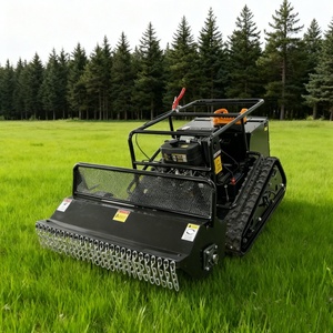 Tự hành Zero lần lượt công nghiệp cấp máy cắt cỏ Máy cắt cỏ theo dõi Máy cắt cỏ flail loại điều khiển từ xa - Product Image 6