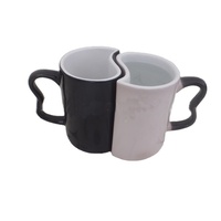 En gros porcelaine valentine magique tasse cadeaux couleur changeante tasse