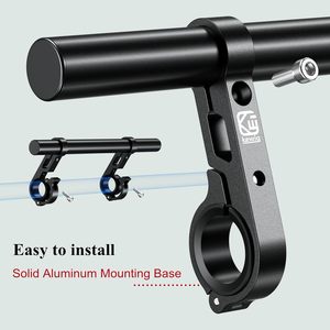 Base de montage à double clip Kewig Long <span class=keywords><strong>Cross</strong></span> Bar compatible avec les guidons de 0,875 pouces, 1 pouce, 1,125 pouces, 1,26 pouces pour accessoires de vélo, <span class=keywords><strong>moto</strong></span> et scooter - Product Image 5