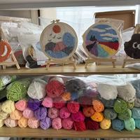 Kit de Broderie au Poinçon DIY pour Débutants, Adolescents et Adultes, Motifs Animaux, Tissu Feutre 5mm 3mm