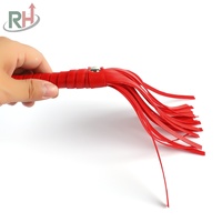 Jouets coquins exotiques : Petites fouettes en cuir à pompons pour fétichisme, fessées, BDSM, bondage, fouet de dressage et jeux pour adultes